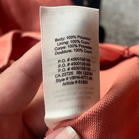 Aritzia Wilfred Peach Tie Back Wide Leg Crop Jumpsuit Size 2 - Picture 6 of 11